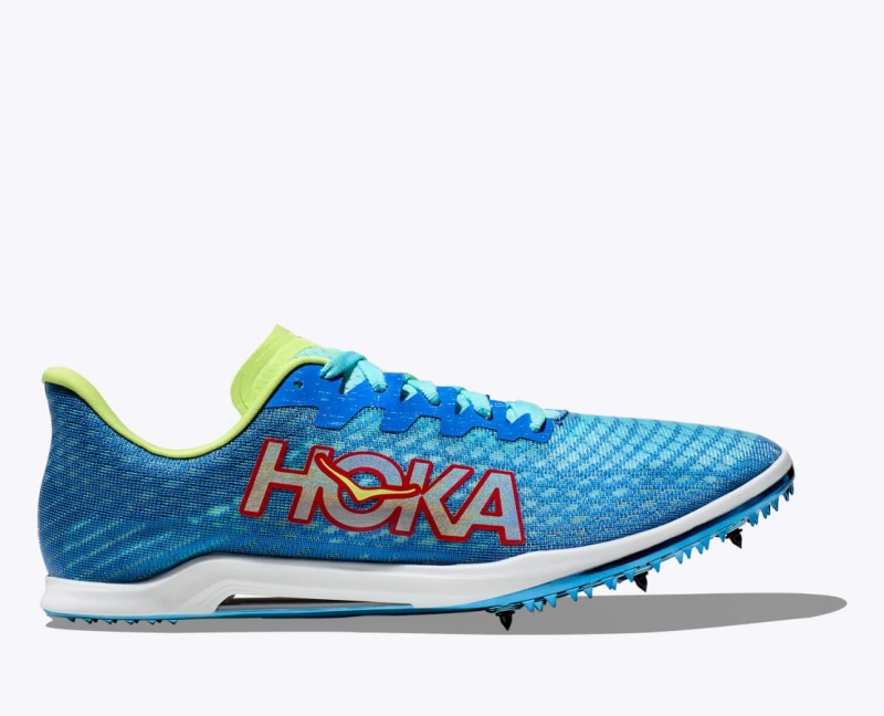 HOKA Cielo X 2 MD Women\'s Track Spikes Blue / Green | 586104BKG