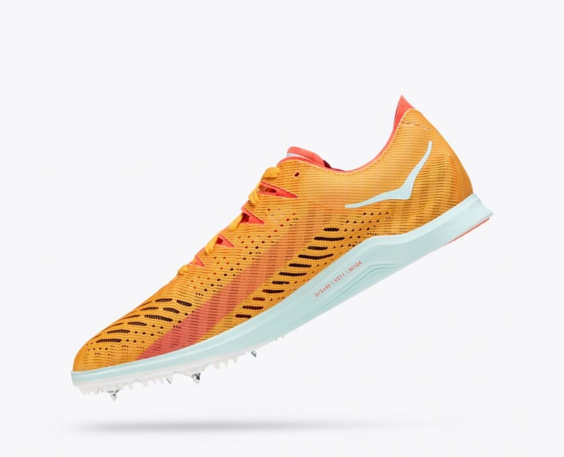 HOKA Cielo X LD Men's Track Spikes Orange | 327901UVD