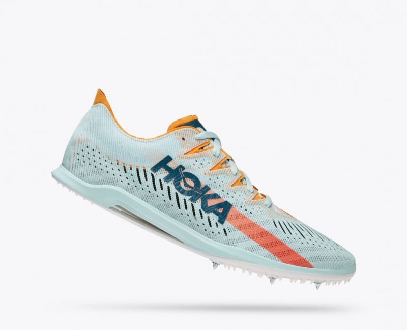 HOKA Cielo X MD Men's Track Spikes Light Turquoise | 546238NYP