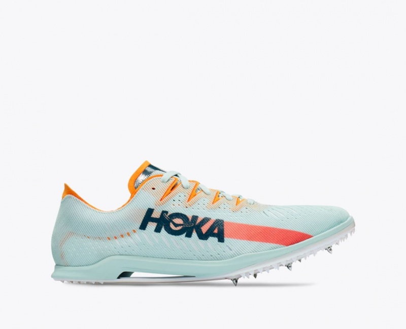 HOKA Cielo X MD Men\'s Track Spikes Light Turquoise | 546238NYP