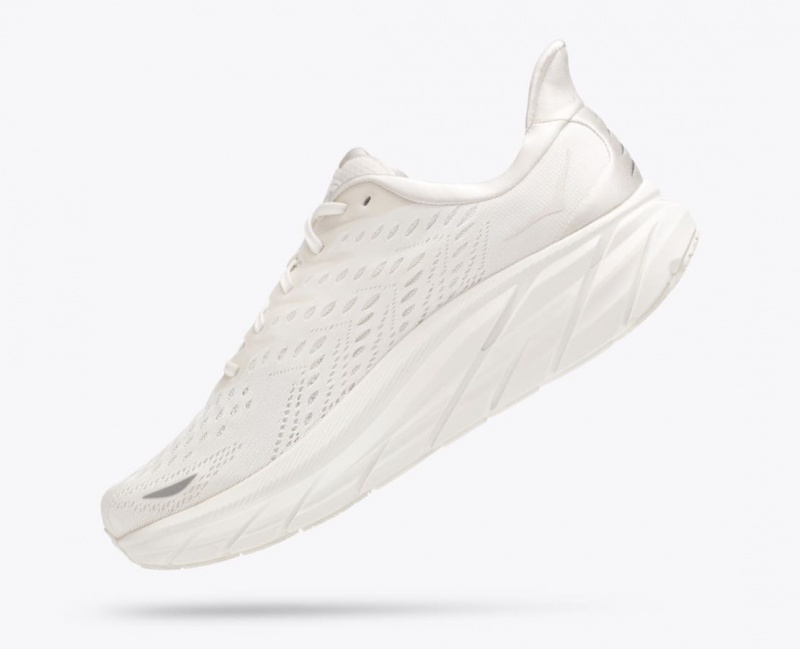 HOKA Clifton 8 Men's Running Shoes White | 260538IYU