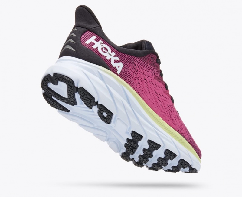 HOKA Clifton 8 Women's Running Shoes Light Burgundy | 156920IJL