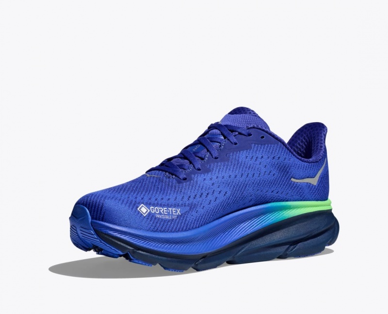 HOKA Clifton 9 GTX Men's Running Shoes Blue | 795634MBF