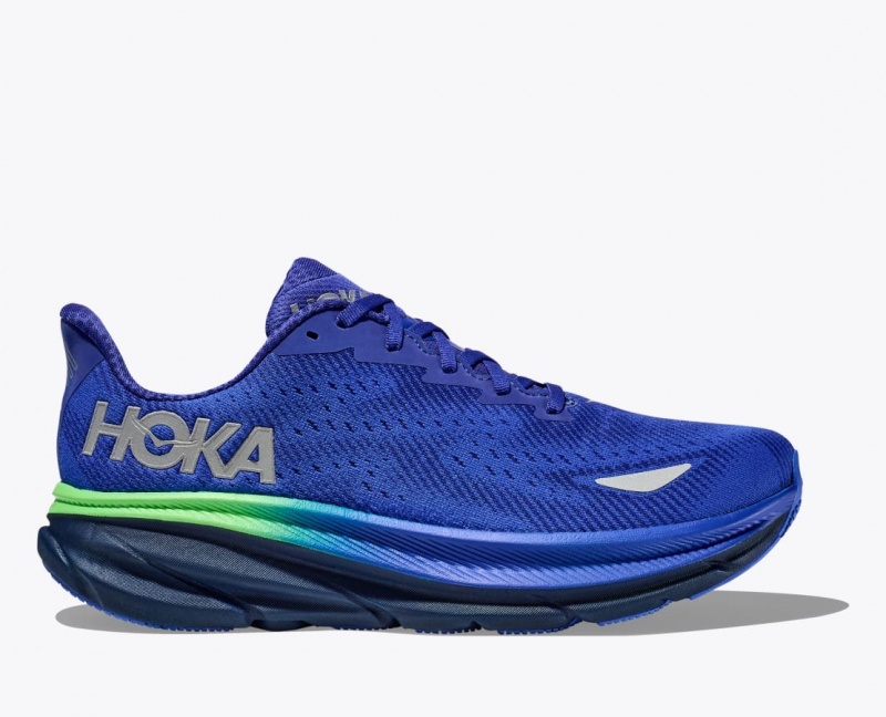 HOKA Clifton 9 GTX Men\'s Running Shoes Blue | 795634MBF