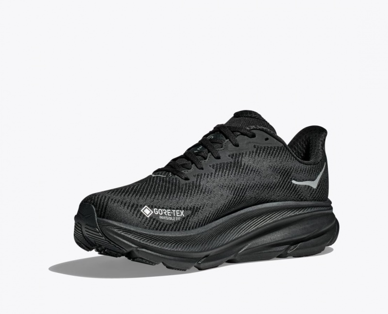 HOKA Clifton 9 GTX Men's Running Shoes Black | 593271HPK