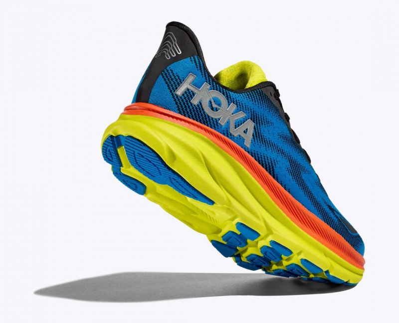 HOKA Clifton 9 GTX Women's Running Shoes Blue / Black | 327941ZFW