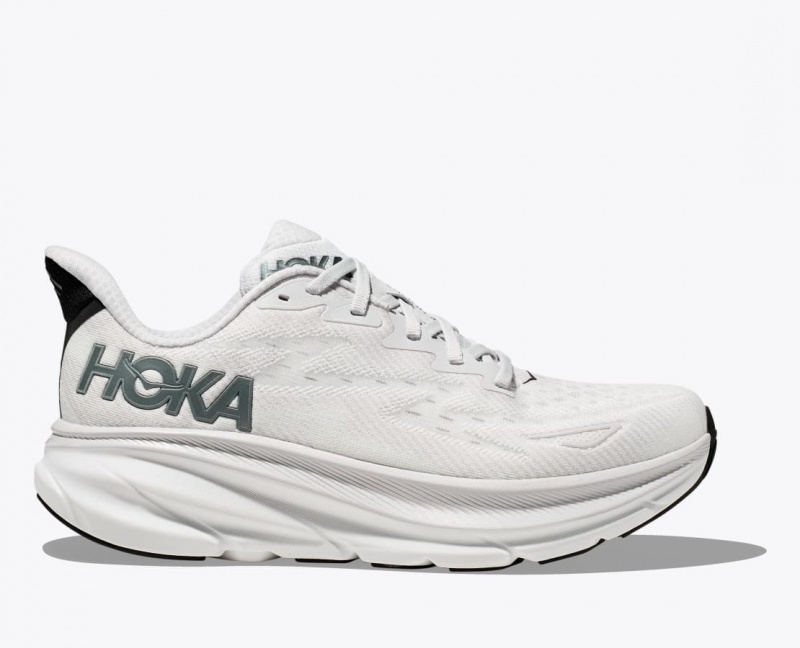 HOKA Clifton 9 Men\'s Running Shoes Light Grey | 376910MNY