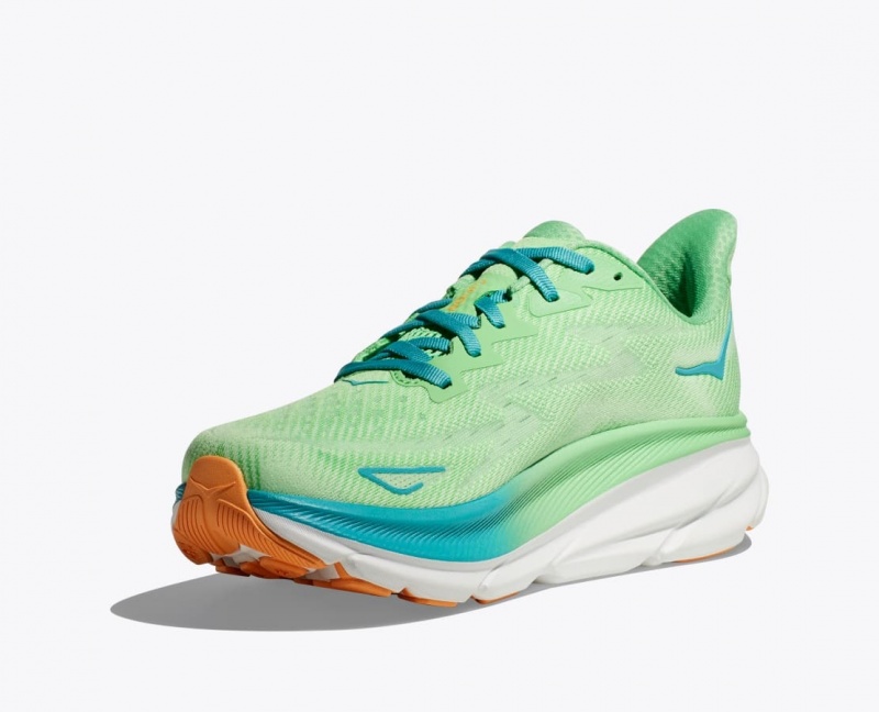 HOKA Clifton 9 Men's Running Shoes Light Green | 705934OPW