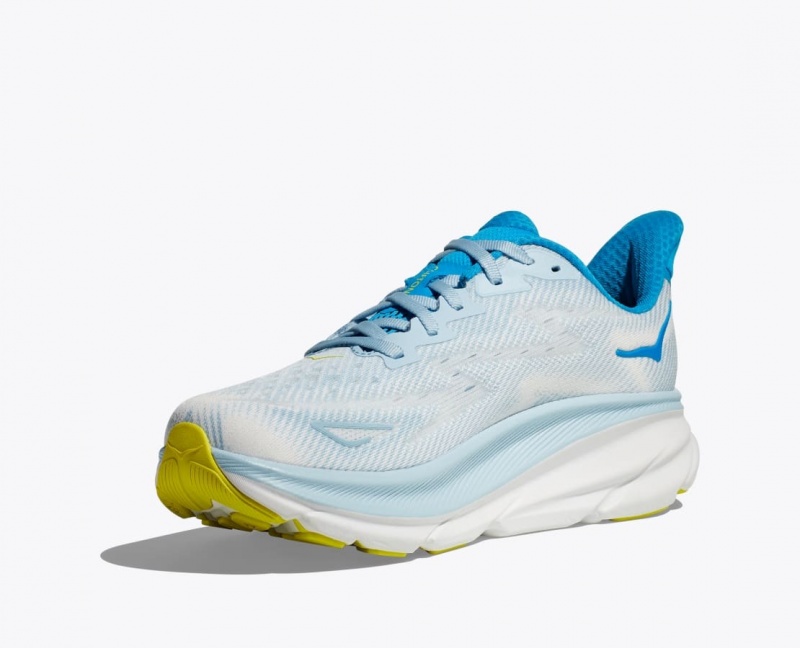 HOKA Clifton 9 Men's Running Shoes Light Blue | 173682OXY