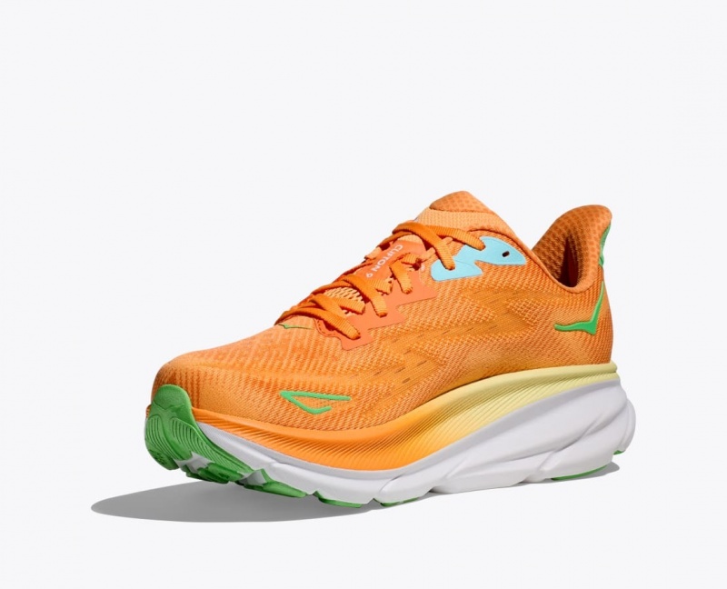 HOKA Clifton 9 Men's Running Shoes Orange | 586130URZ