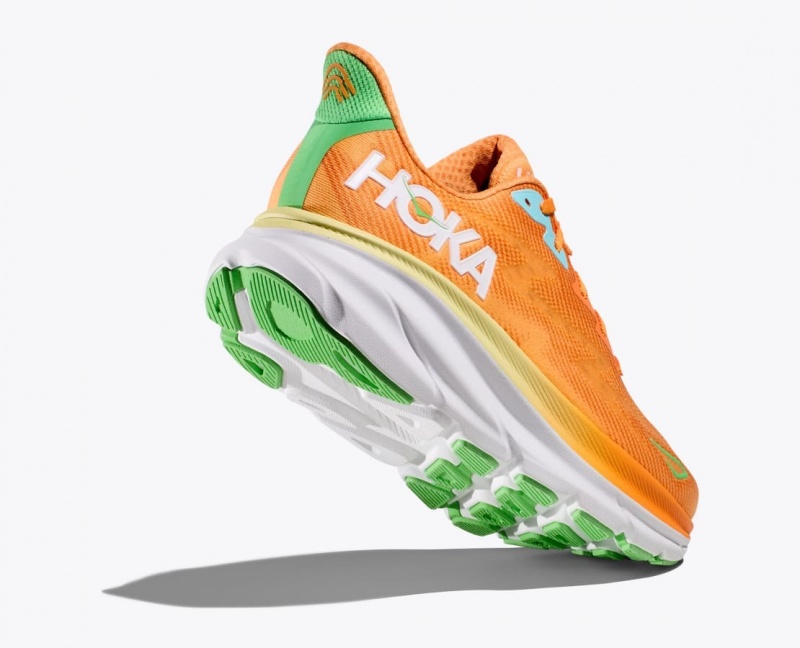 HOKA Clifton 9 Men's Running Shoes Orange | 586130URZ