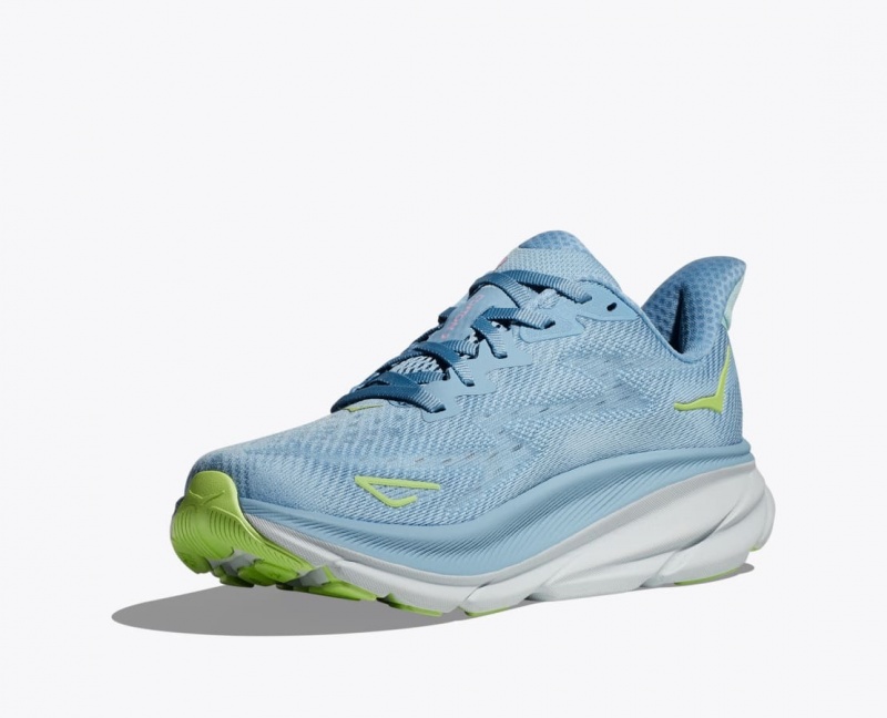 HOKA Clifton 9 Women's Running Shoes Light Blue | 846291KWM