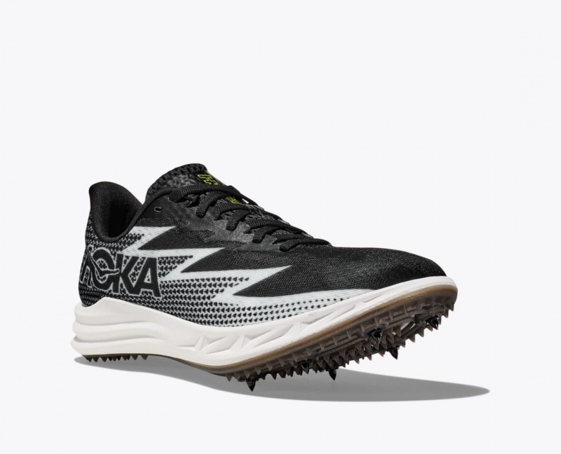 HOKA Crescendo MD Men's Track Spikes Black / White | 508932LPG