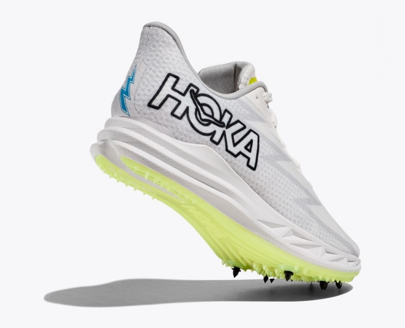 HOKA Crescendo MD Men's Track Spikes White | 382657NXG