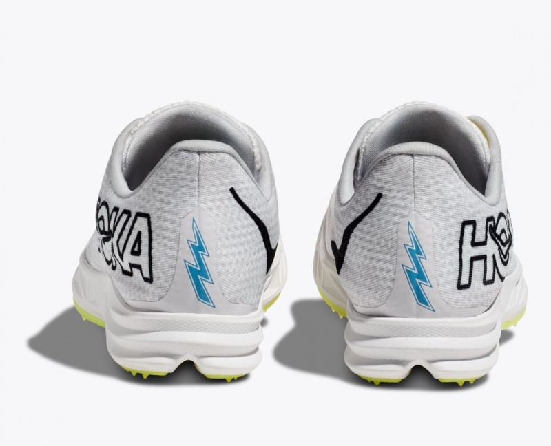 HOKA Crescendo MD Men's Track Spikes White | 382657NXG