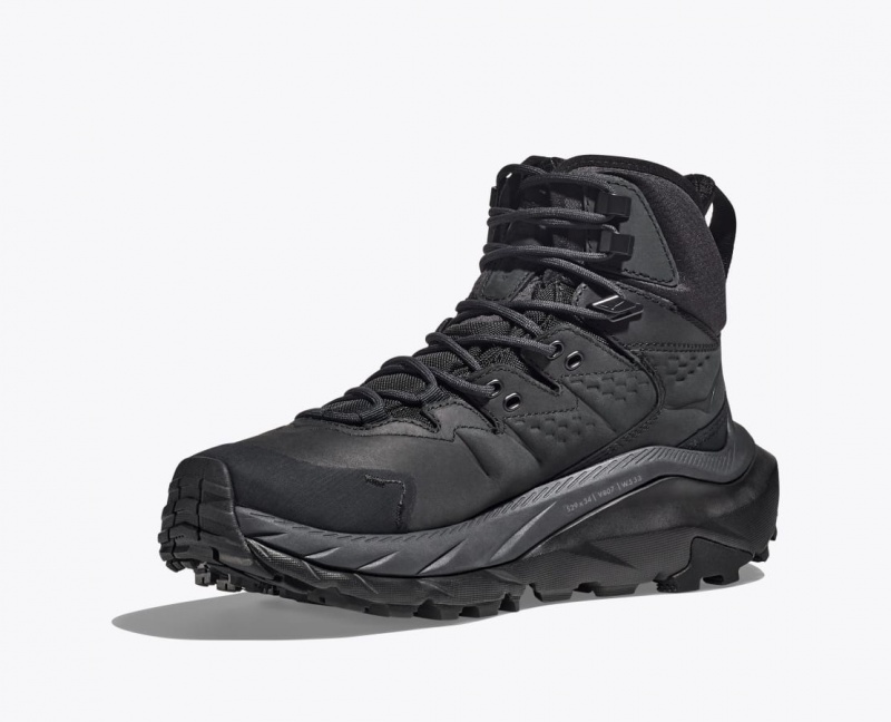 HOKA Kaha 2 GTX Men's Hiking Boots Black | 961074AER