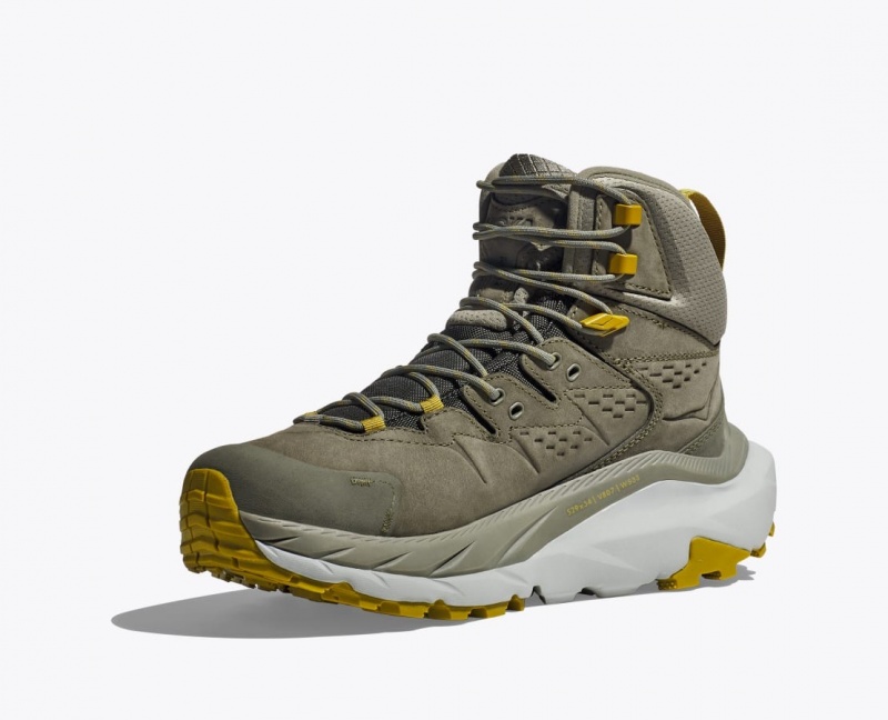 HOKA Kaha 2 GTX Men's Hiking Boots Olive | 826739GEU