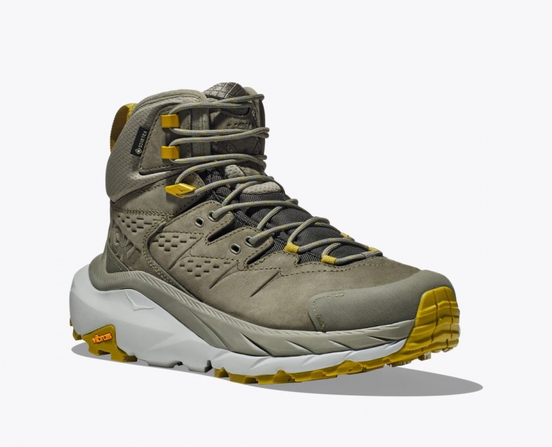 HOKA Kaha 2 GTX Men's Hiking Boots Olive | 826739GEU