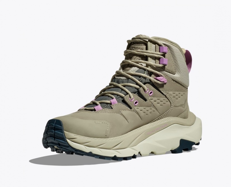 HOKA Kaha 2 GTX Women's Hiking Boots Light Olive | 396451LEP