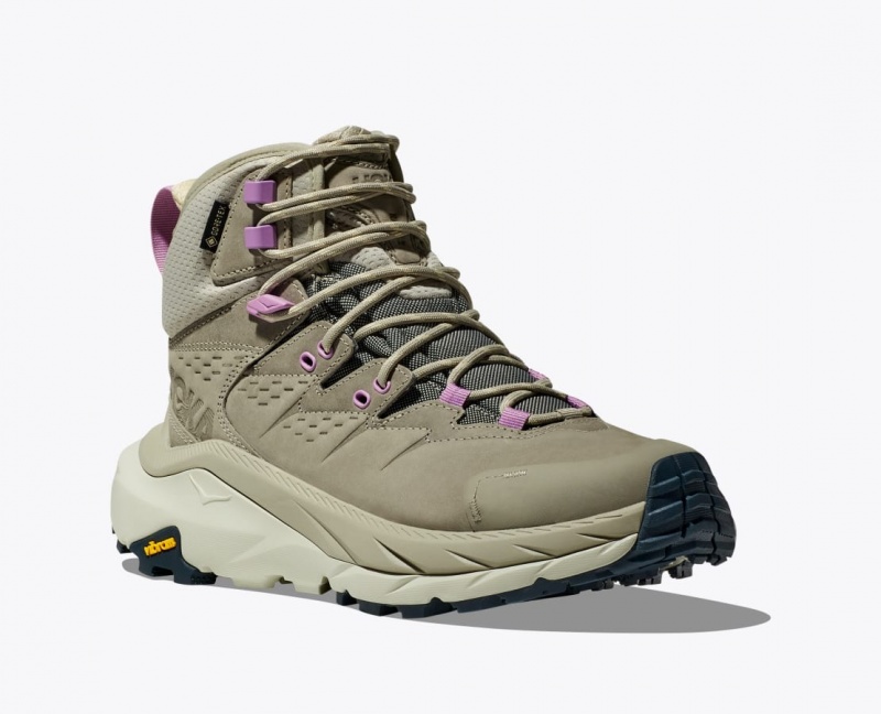 HOKA Kaha 2 GTX Women's Hiking Boots Light Olive | 396451LEP