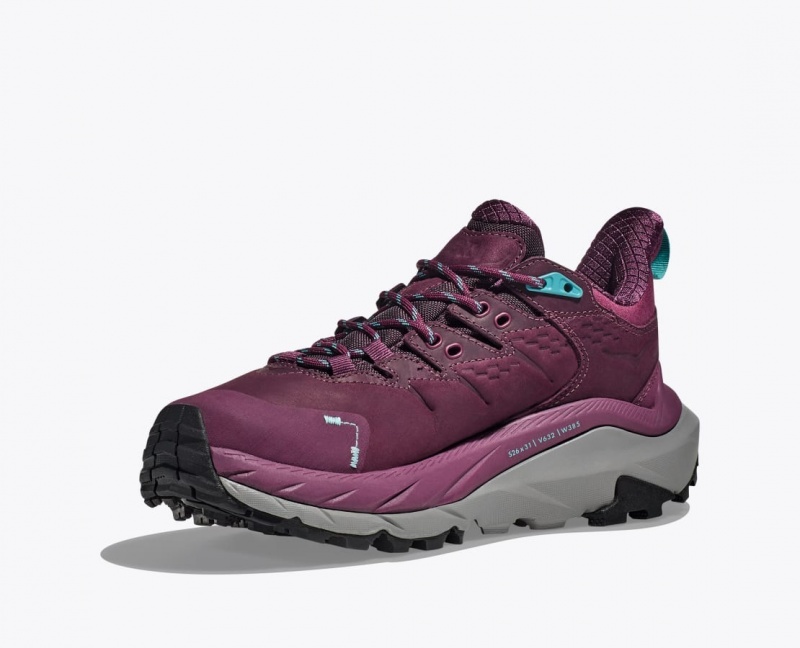 HOKA Kaha 2 Low GTX Women's Hiking Shoes Dark Red | 804329FSJ