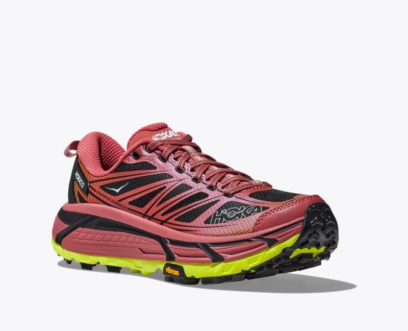 HOKA Mafate Speed 2 Men's Sneakers Red / Black | 510428CZG