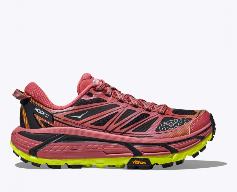 HOKA Mafate Speed 2 Men\'s Sneakers Red / Black | 510428CZG