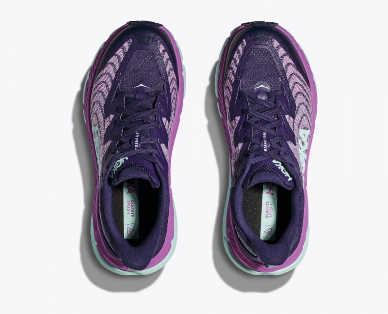 HOKA Mafate Speed 4 Women's Trail Running Shoes Purple / Pink | 762853PGX