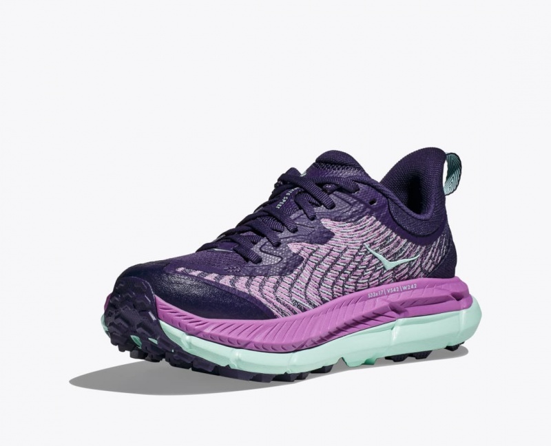 HOKA Mafate Speed 4 Women's Trail Running Shoes Purple / Pink | 762853PGX