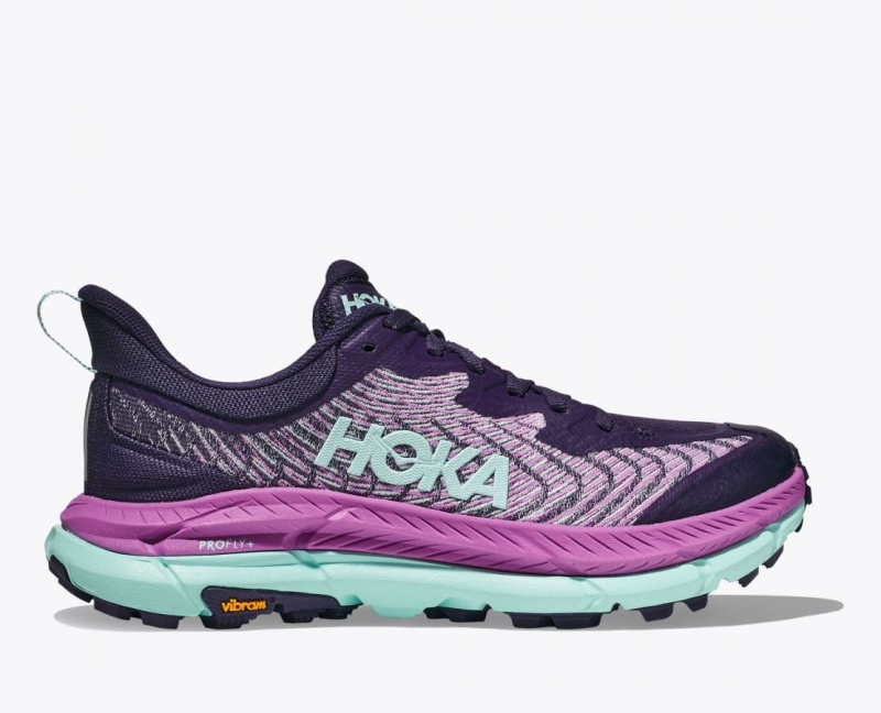 HOKA Mafate Speed 4 Women\'s Trail Running Shoes Purple / Pink | 762853PGX