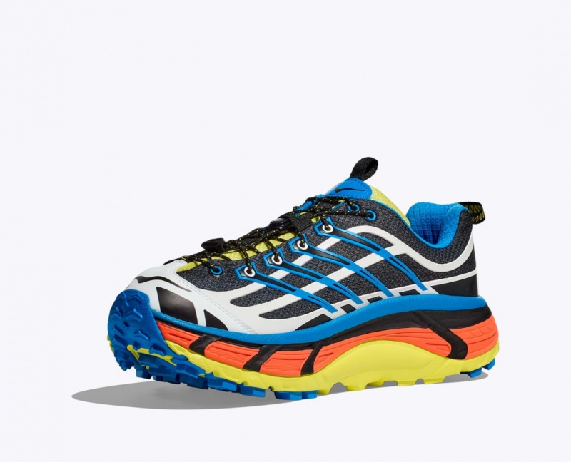 HOKA Mafate Three2 Women's Trail Running Shoes Black / Blue | 826357OUA