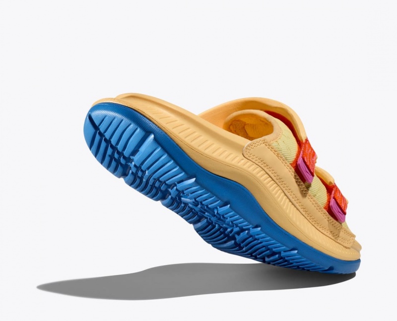 HOKA Ora Luxe Men's Slide Light Orange | 083295PAE