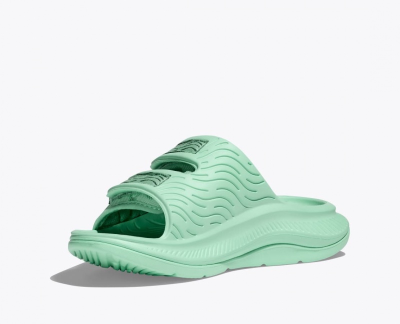 HOKA Ora Luxe Men's Slide Mint | 156372IJD