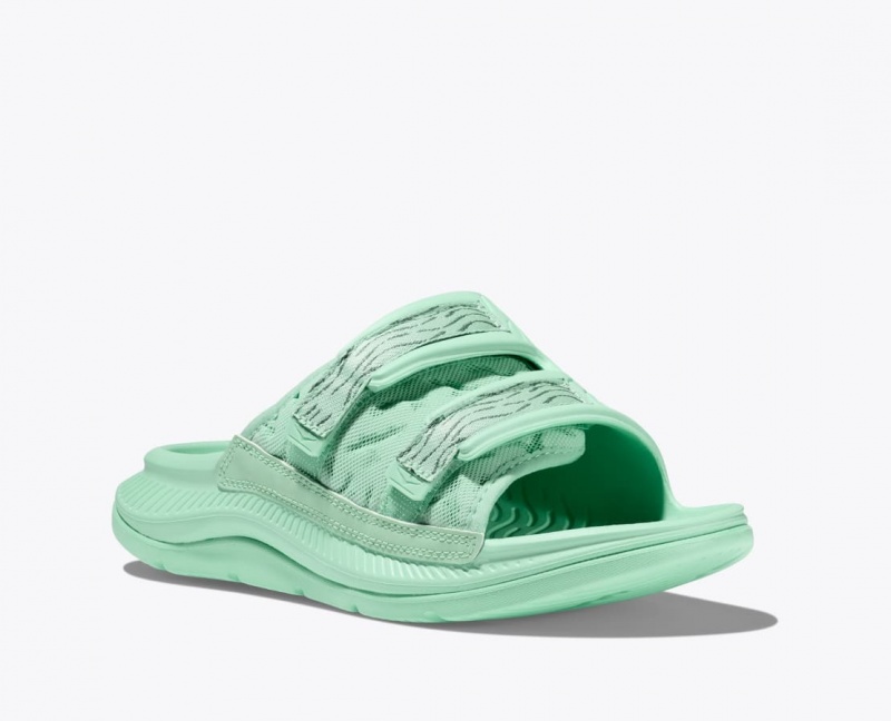 HOKA Ora Luxe Men's Slide Mint | 156372IJD