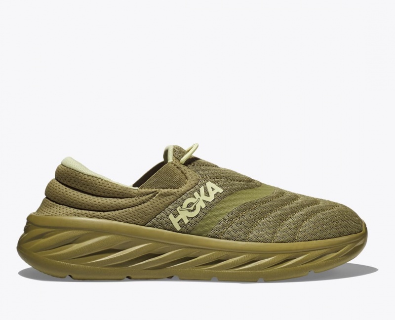 HOKA Ora Recovery 2 Men\'s Slip On Shoes Olive | 529874GYE