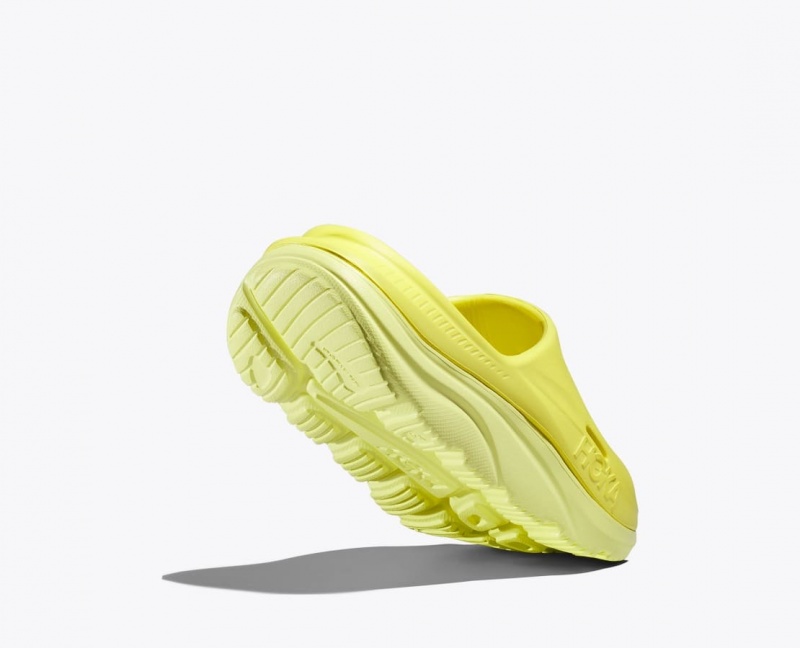 HOKA Ora Recovery 3 Kids' Slides Yellow | 062198JFT