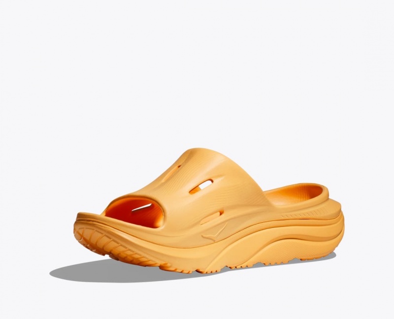 HOKA Ora Recovery 3 Men's Slide Dark Orange | 869517MRJ