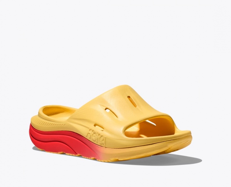 HOKA Ora Recovery 3 Men's Slide Orange / Red | 503147SKU