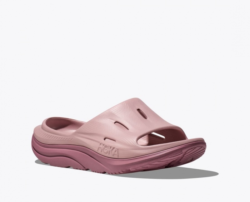 HOKA Ora Recovery 3 Women's Slide Beige | 284605YPN