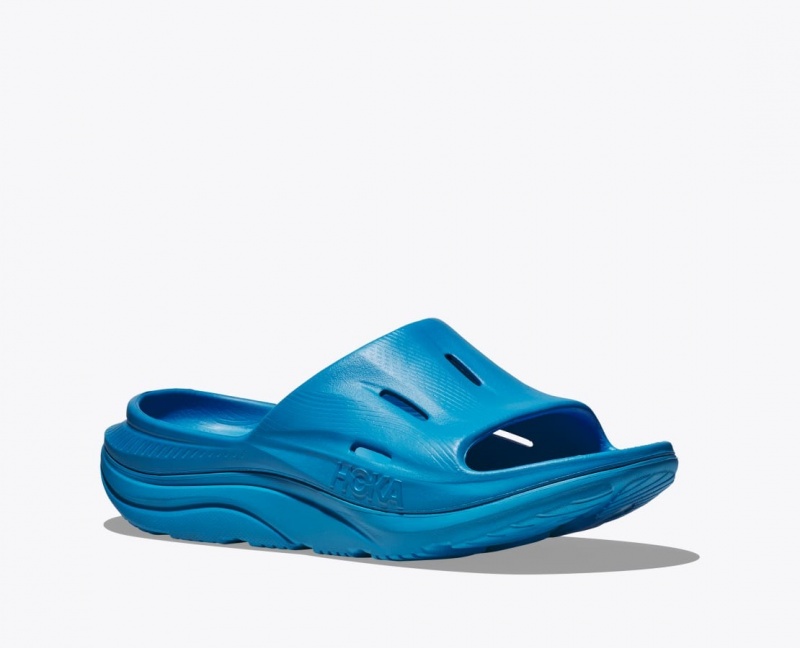 HOKA Ora Recovery 3 Women's Slide Blue | 184025YRZ