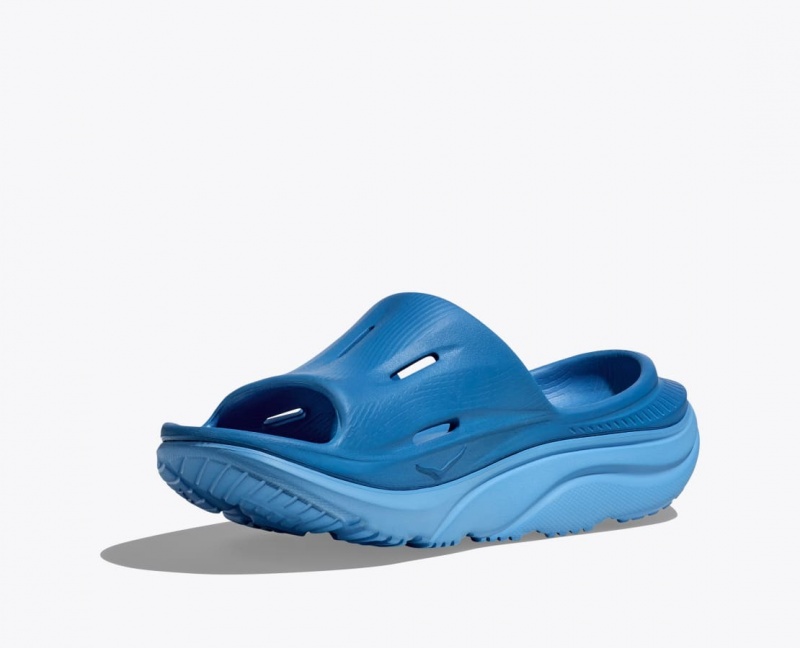 HOKA Ora Recovery 3 Women's Slide Dark Blue | 745320ZIN