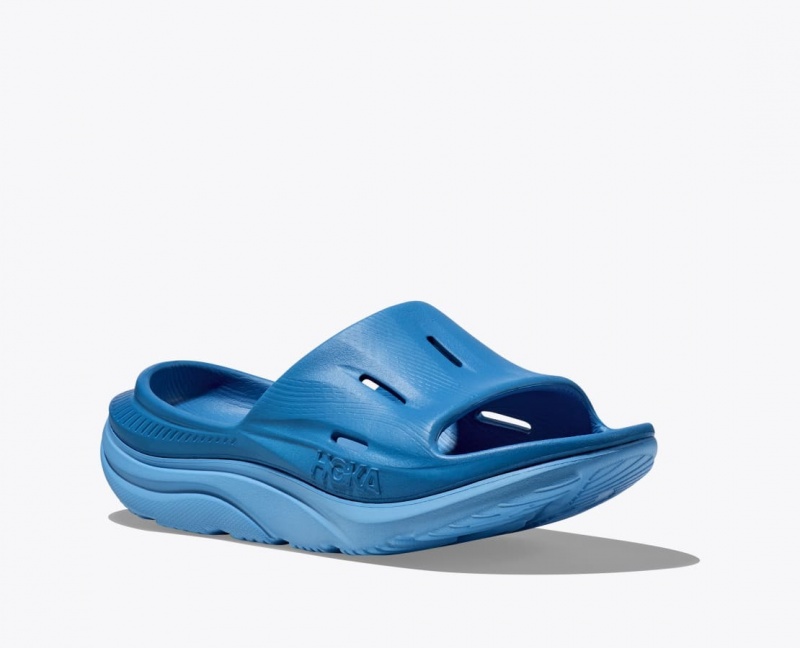 HOKA Ora Recovery 3 Women's Slide Dark Blue | 745320ZIN