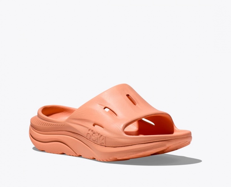 HOKA Ora Recovery 3 Women's Slide Dark Orange | 301869ZSH