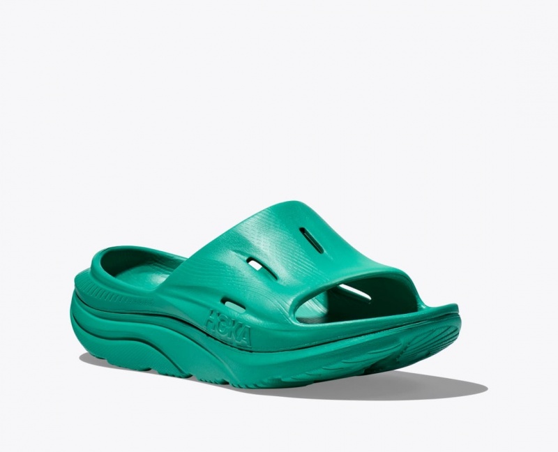 HOKA Ora Recovery 3 Women's Slide Dark Turquoise | 610437YTP