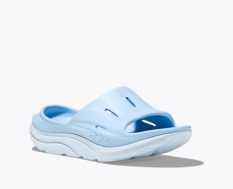 HOKA Ora Recovery 3 Women's Slide Light Blue | 293857IDG