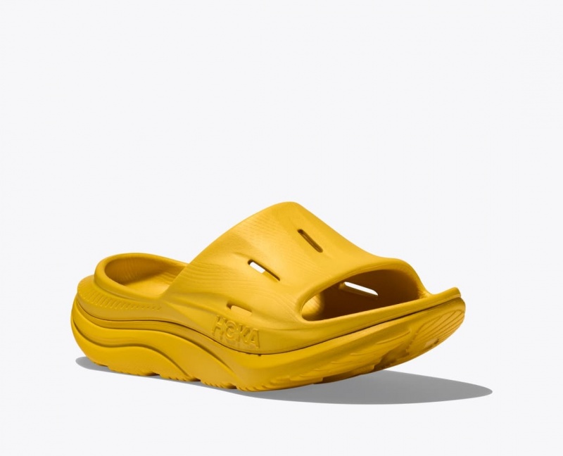 HOKA Ora Recovery 3 Women's Slide Light Orange | 871602FTQ