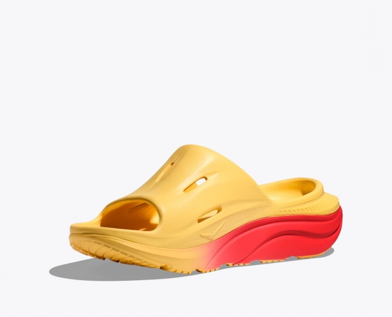 HOKA Ora Recovery 3 Women's Slide Orange / Red | 618902VOL