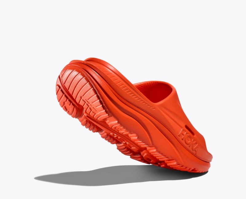 HOKA Ora Recovery 3 Women's Slide Red Orange | 012958SKR