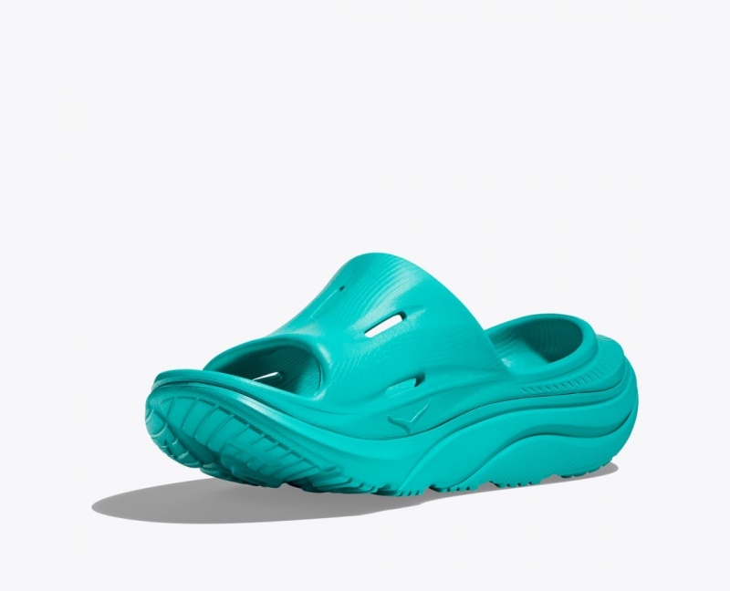 HOKA Ora Recovery 3 Women's Slide Turquoise | 519260WKC