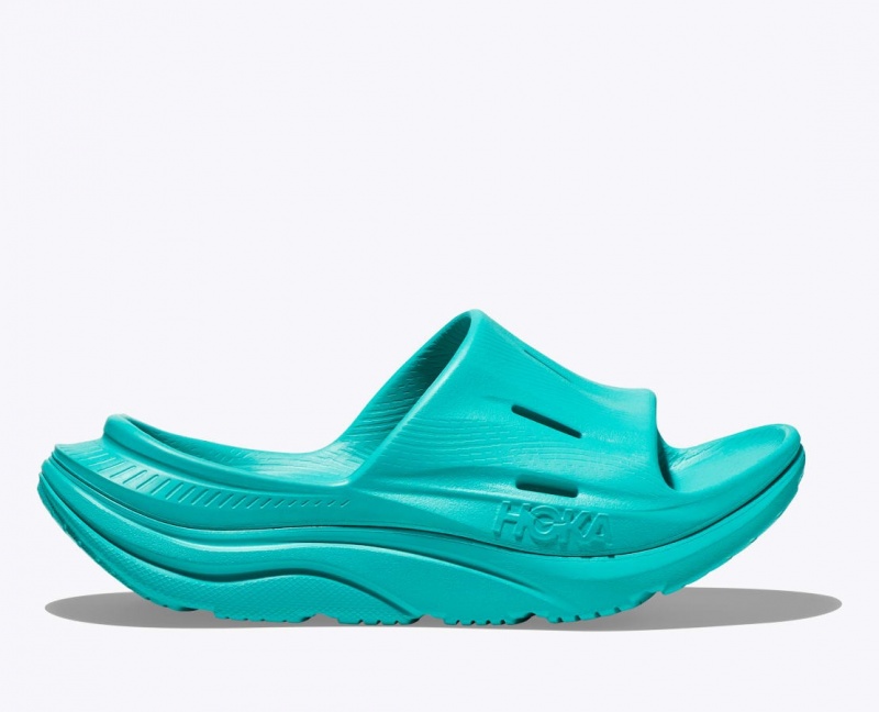 HOKA Ora Recovery 3 Women\'s Slide Turquoise | 519260WKC